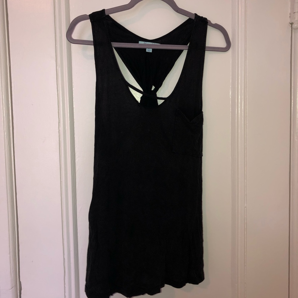Grey/black tank top